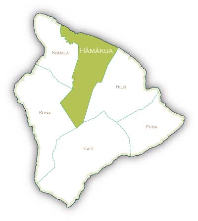 map of Hamakua district