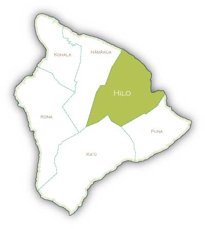 map of Hilo district